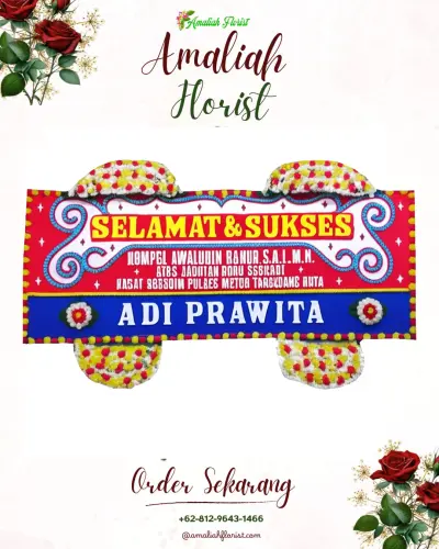 Karangan Bunga Ucapan Selamat di Sukamaju Kaler