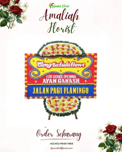 Bunga Papan Congratulation di Sukamaju Kaler